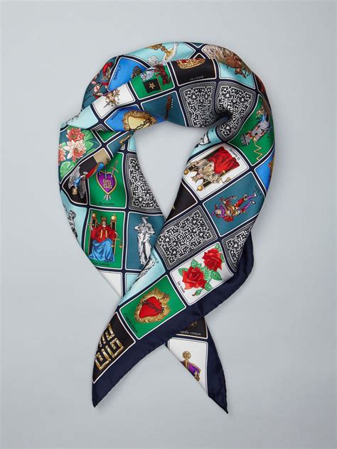 givenchy tarot card silk scarf|Givenchy Tarot Cards Silk Scarf/Neckerchief by Riccardo Tisci.